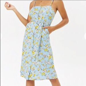 Forever 21 midi floral dress Small
